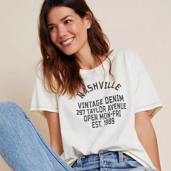 Anthropologie Tops - Anthropologie Vintage Nashville T Shirt